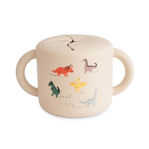 Mushie Silicone Snack Cup - Dinosaurs